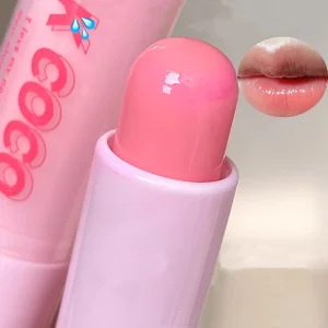 PINKCOCO Ice Dew Lipstick Primer Temperature Change Lip Balm Hydrating Moisturizing Lip Gloss